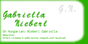 gabriella nieberl business card